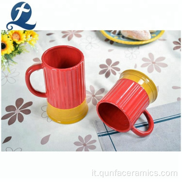 Set di tazze in ceramica colorate dirette all&#39;ingrosso